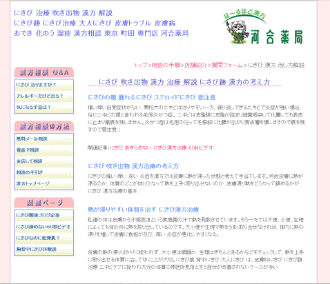 ニキビ 漢方 治療